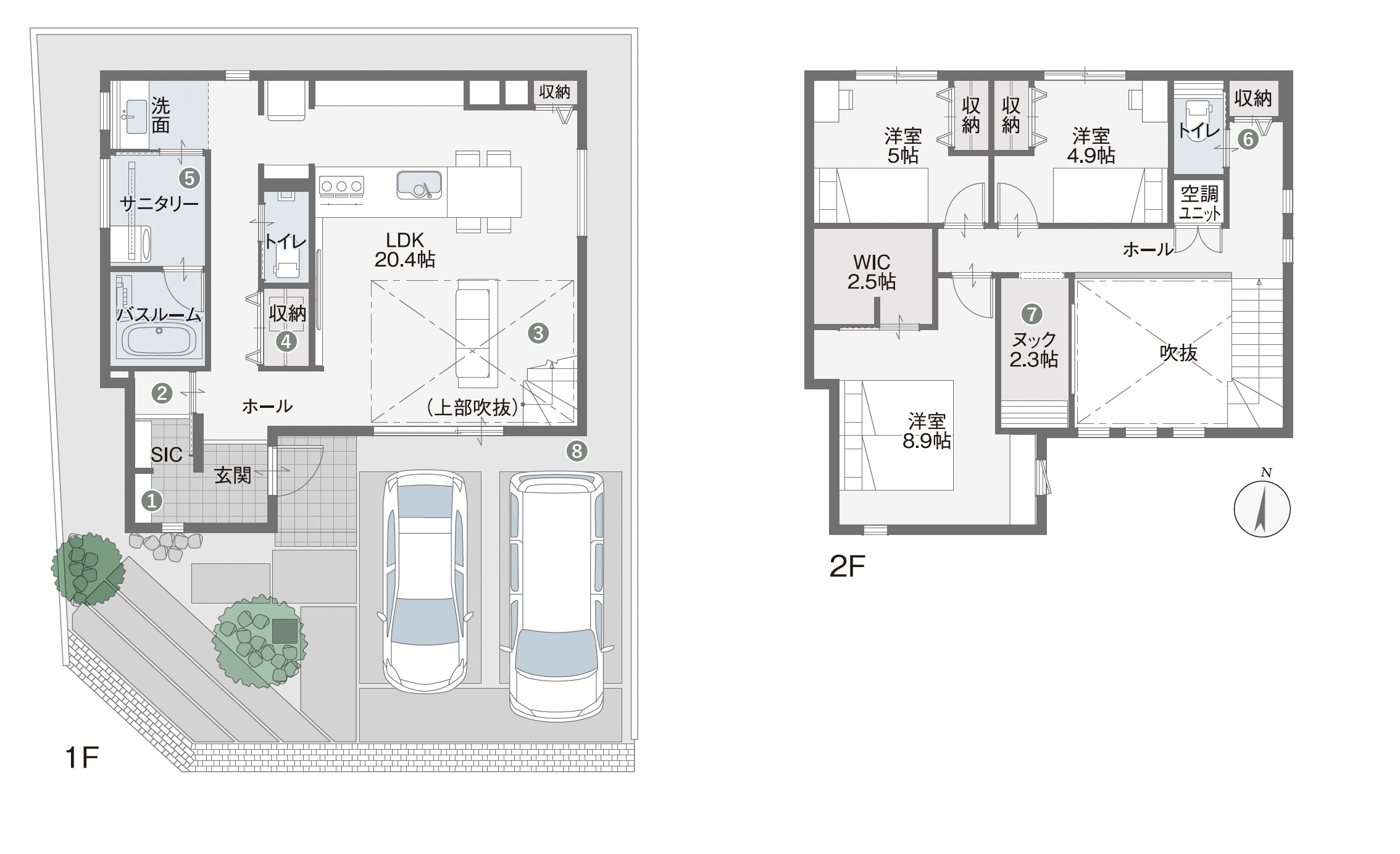 伊予の家 間取りプラン図