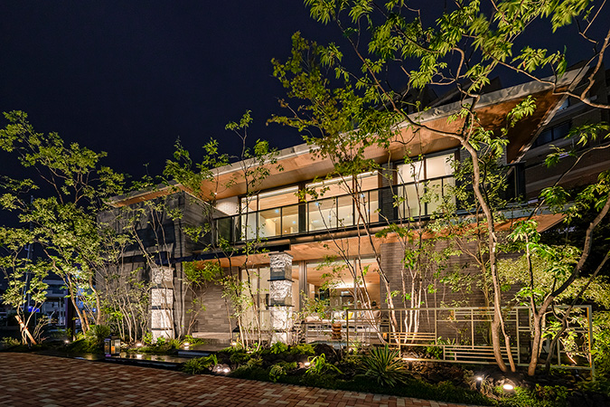 写真：外構・造園設計の例（新所沢住宅公園展示場）