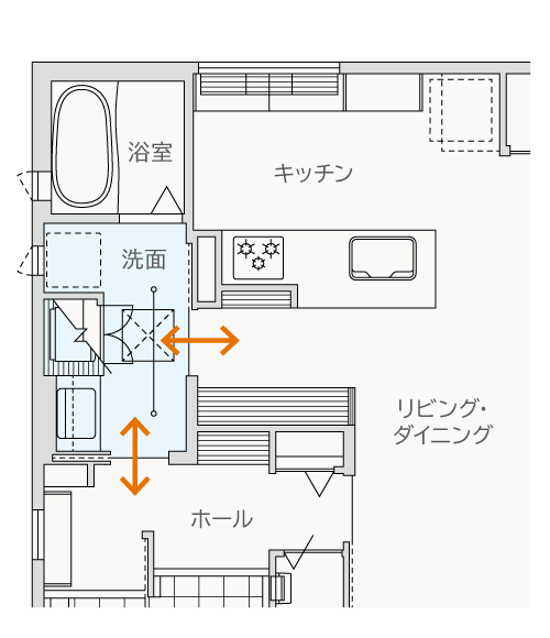 17号地1階部分図