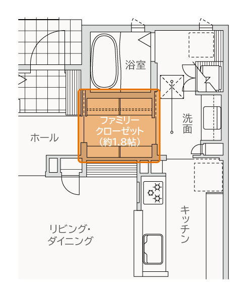 18号地1階部分図