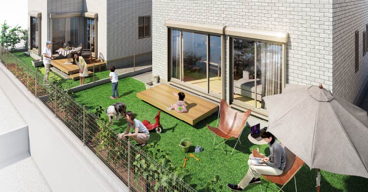 街並み完成予想図（6号地、7号地）