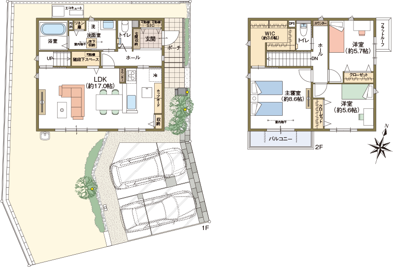 2号地 区画・間取り図