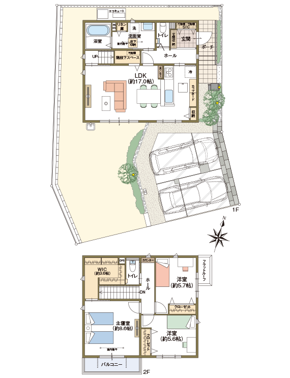 2号地 区画・間取り図