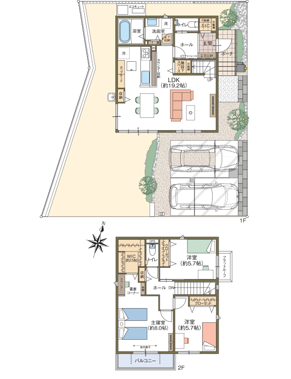 3号地 区画・間取り図
