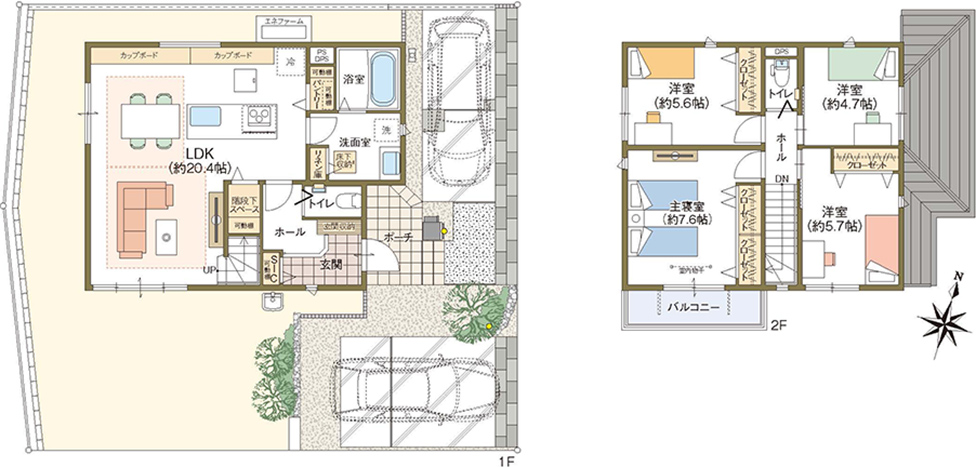 4号地 区画・間取り図