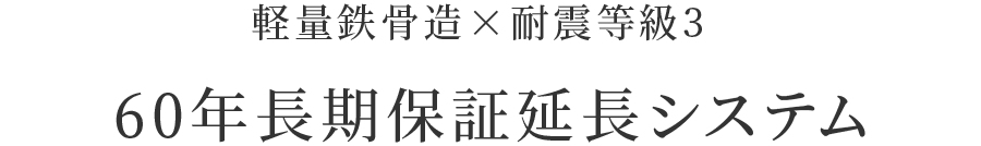 60年長期保証延長システム