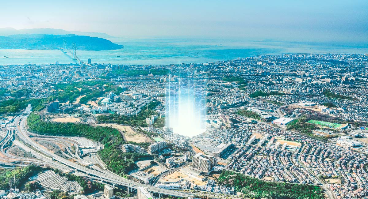 現地周辺航空写真