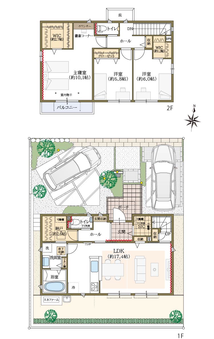 126号地間取図