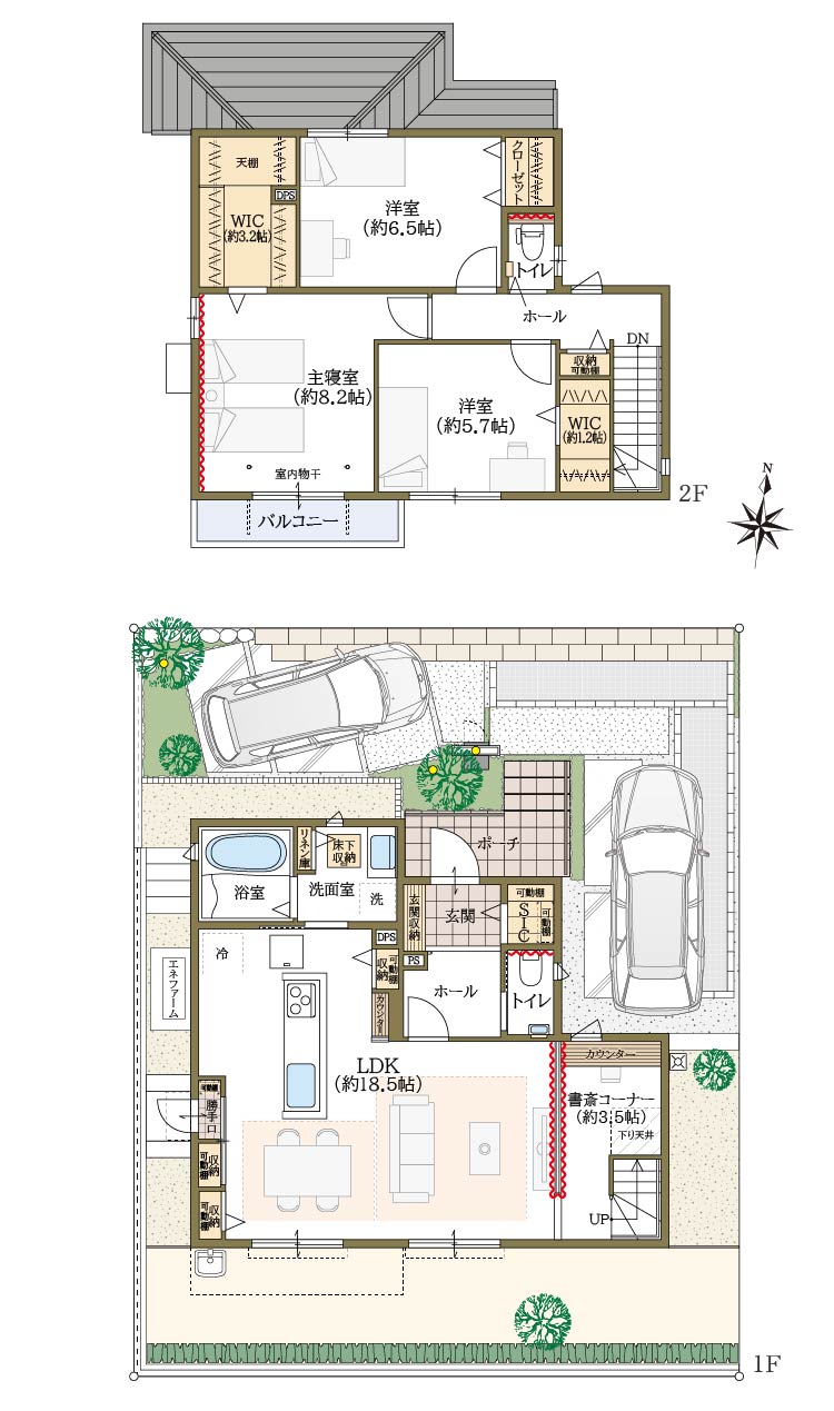 128号地間取図