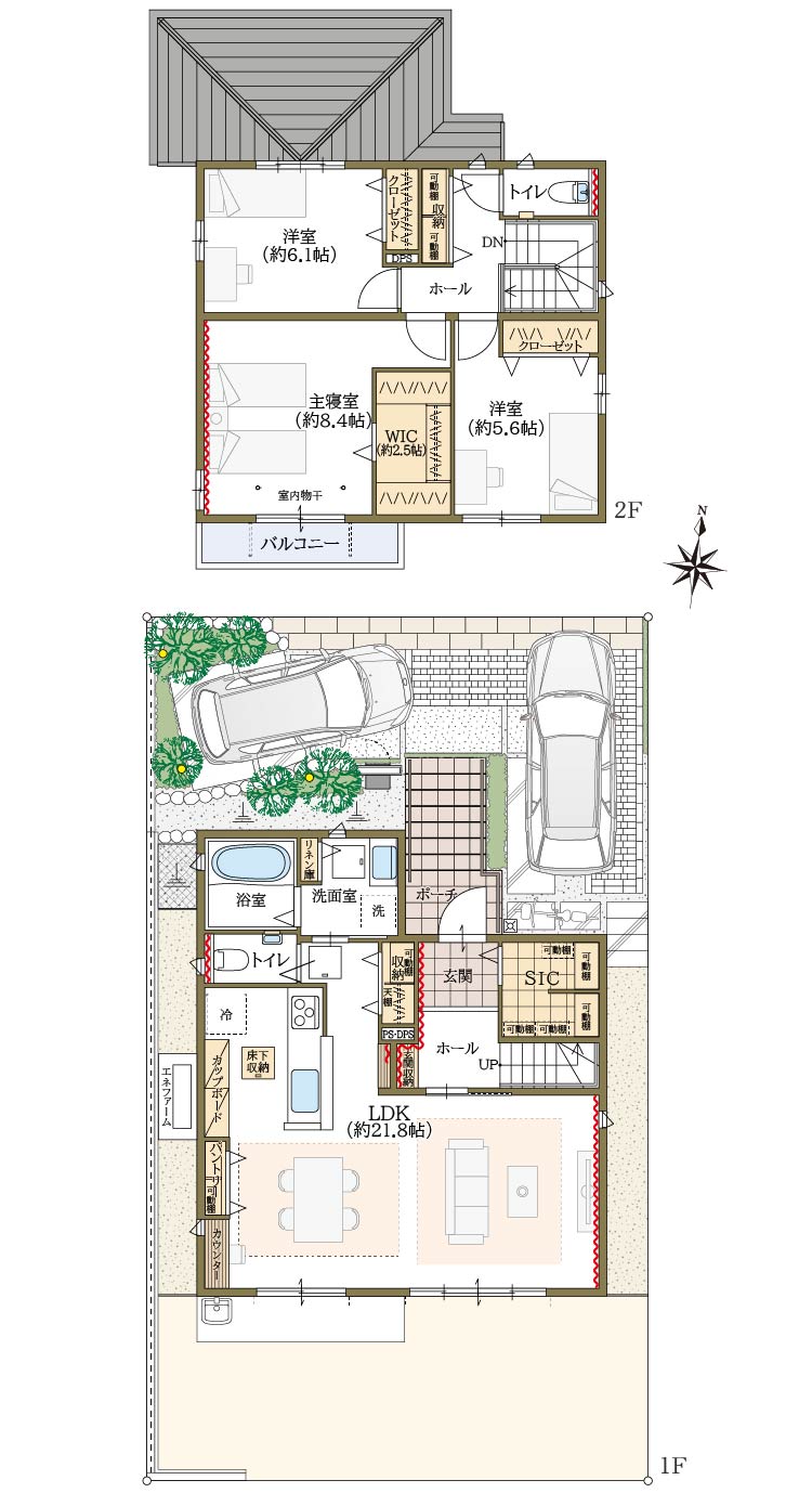 61号地間取図