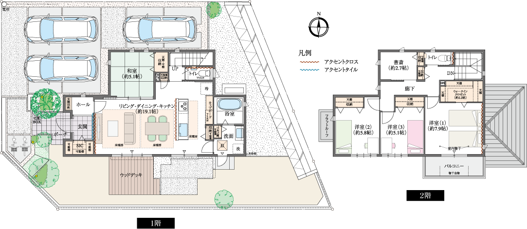 3号地 区画・間取り図