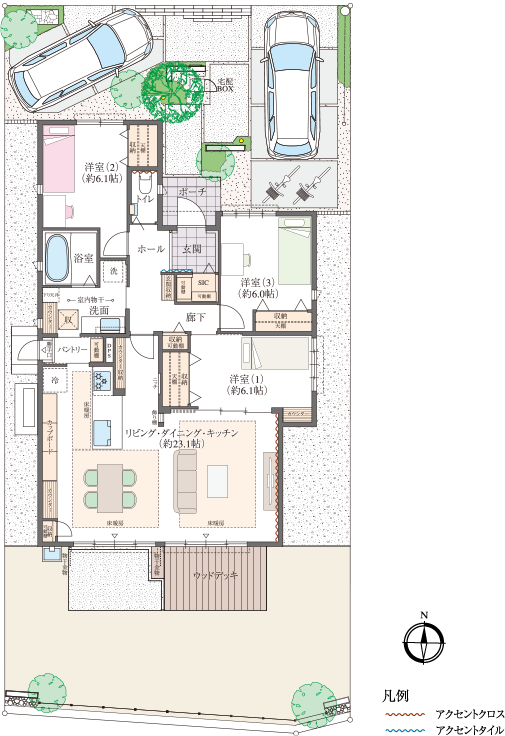 32号地 区画・間取り図