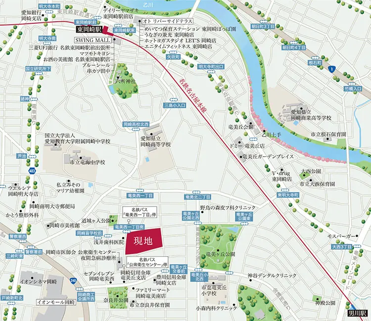 現地案内図