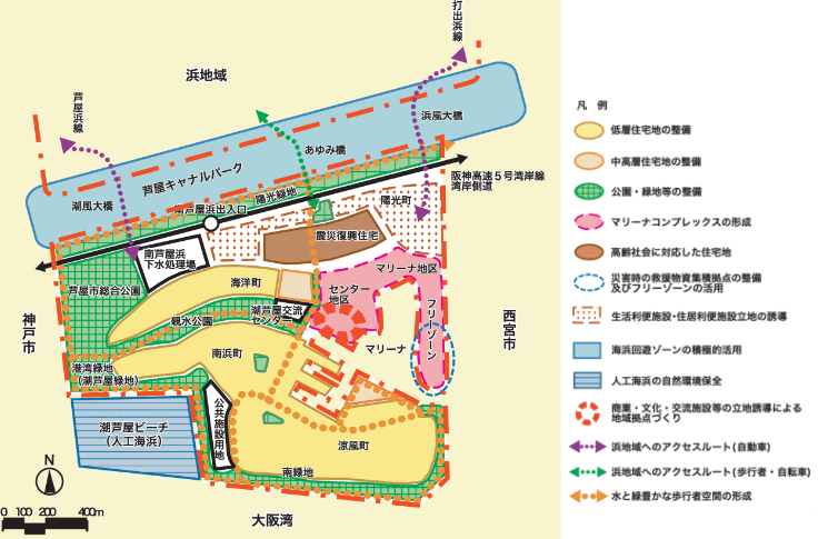 芦屋市都市計画「潮芦屋プラン」概要