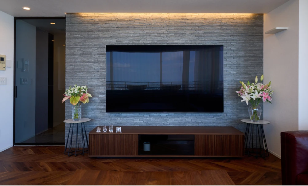 写真：リビングの壁