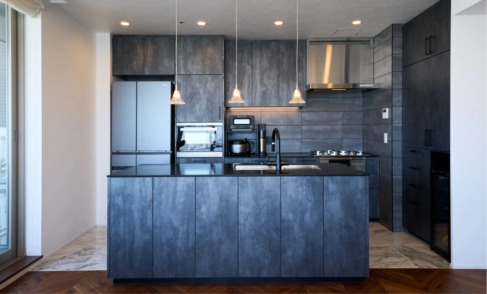 写真：キッチンの照明